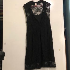 Black lace dress